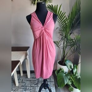 3/$5 Pink Sleeveless Twist-Front Dress
